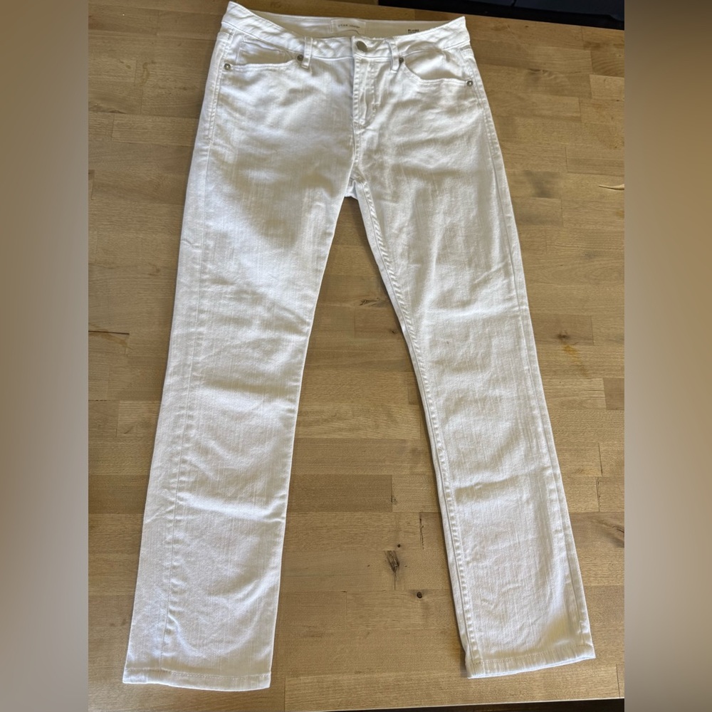 Dear John Women's Blaire White Straight Leg ankle Jeans - Picture 7 of 11